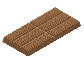 MOTLLE RAJOLA XOCOLATA 95x46,7 h.9mm - 40gr